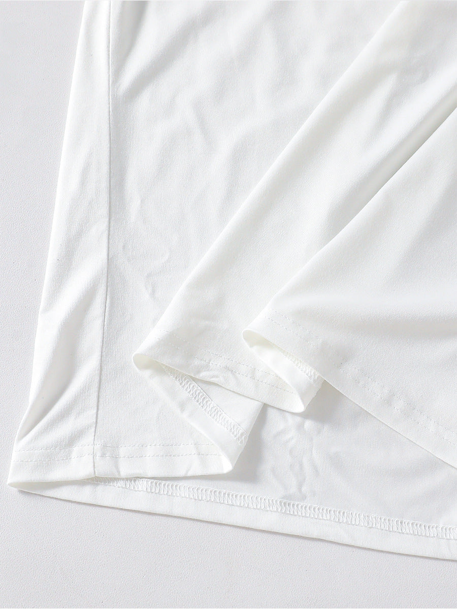 Men's Summer Solid Color Oversized Crew Neck Short Sleeve T-Shirt
