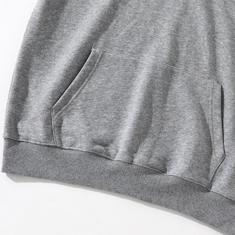 Men's Solid Color Oversized Hoodie