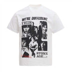 Vintage Rock Style Collage Portrait Graphic Short Sleeve T-Shirt
